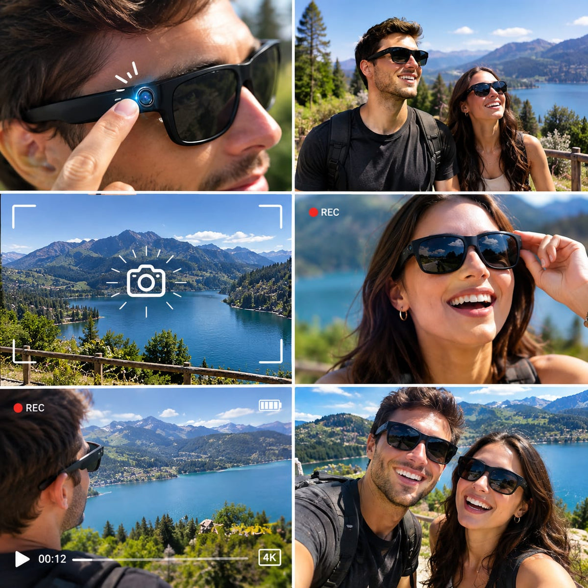 Gafas Inteligentes 4K: Graba, Captura, Escucha y Controla Todo con tu Voz