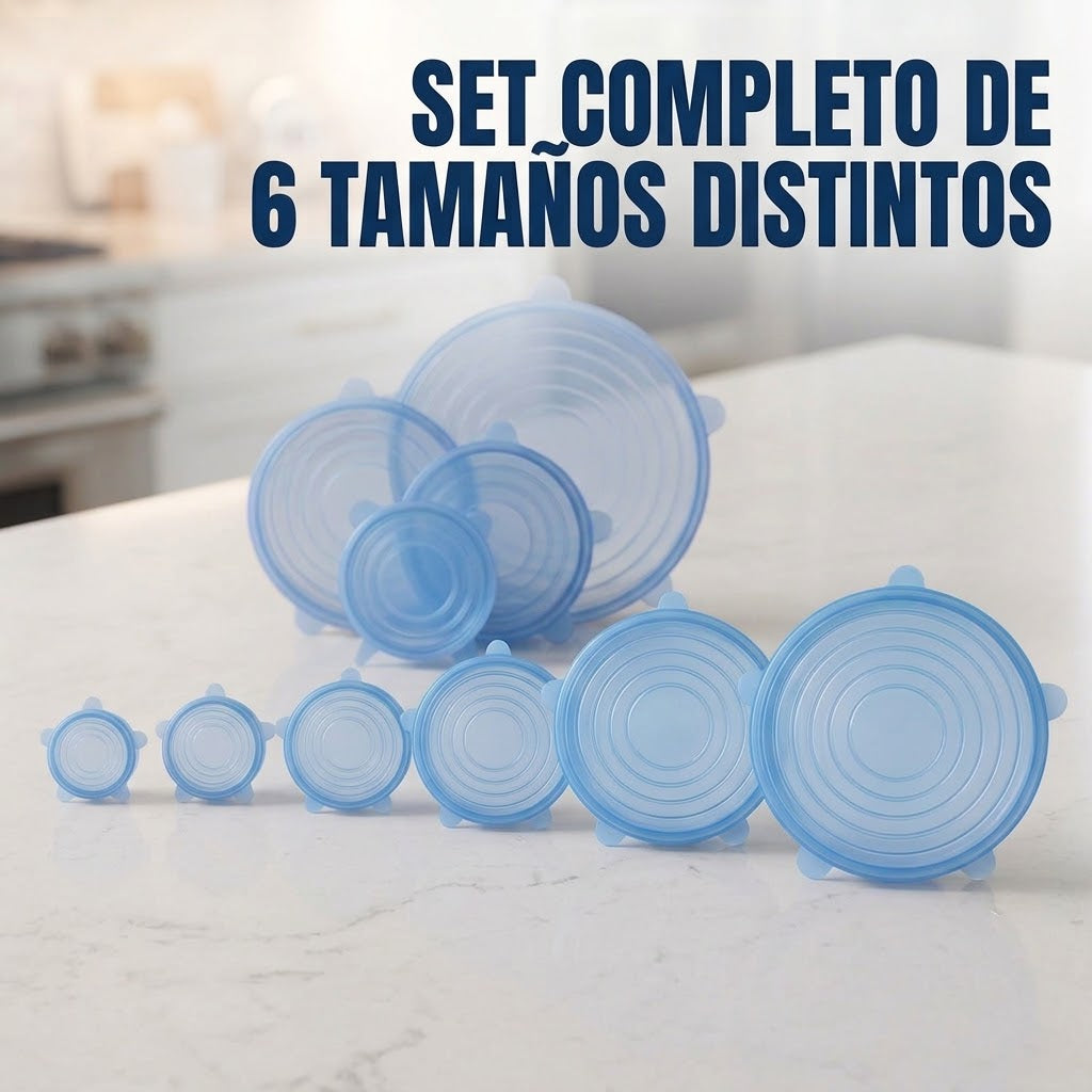 Tapas de Silicona Set x6 Unidades