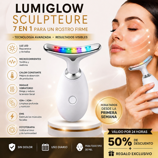 LUMIGLOW SCULPTEURE 7 EN 1: Tu Ritual de Belleza en Casa
